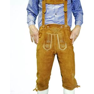 Lederhosen leer - licht bruin LANG