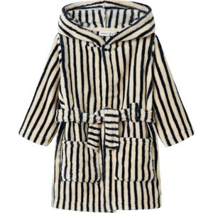 Name it Badjas gestreept ecru/groen - NMMRACER - Maat 92