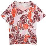 Tom Tailor - Crinkle T-shirt - Rood - 38010 - Dames Plus Size