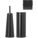 Brabantia ReNew Toiletaccessoires Set - 3-delig - Matt Black