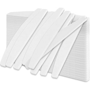 Dubbelzijdige Nagelvijlen - Perfect voor Manicure - 50 Stuks - Wit