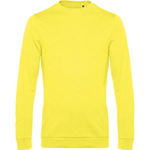 Sweater 'French Terry' B&C Collectie maat L Solar Yellow/Geel