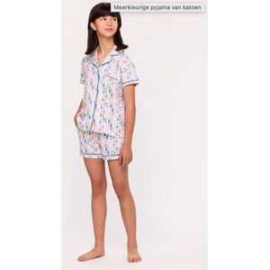 Pyjama Dames Studio Woody Geometr pr Bloes - Roze