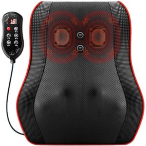 Massageapparaten - Lendenkussenmassager, nek-, schouder- en lendenmultifunctioneel lichaamsmassager, elektrische kneepmassager voor auto en thuis, geschikt voor lichaamspijnverlichting