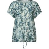 STREET ONE - Blouse - Petrol - Blouseshirt - Dierenprint