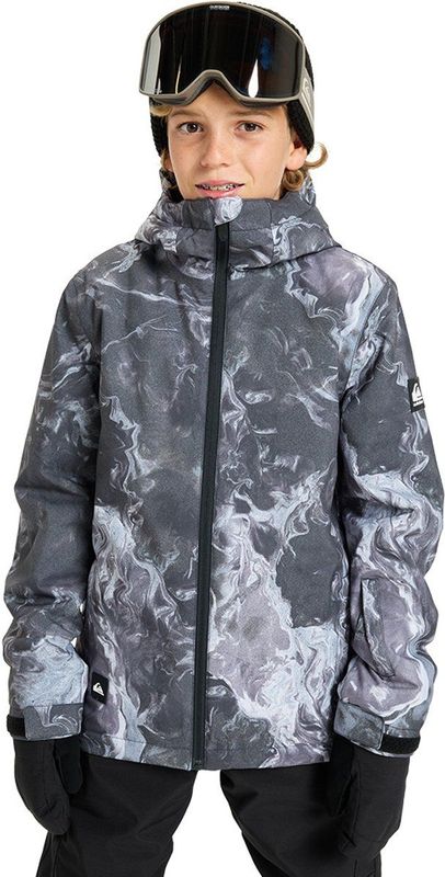 Quiksilver - Mission Printed - Sneeuwjas - Grijs - Jongens 4-16