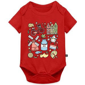 Nederland Baby Rompertje Met Korte Mouwen