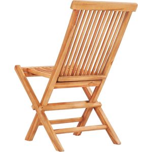 The Living Store 3-delige Bistroset met wijnrode kussens massief teakhout - Tuinmeubles - Teak Meubilaar - Bistroset - Buitenshuis Eten - Balkon Meubilering