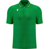 Macron Glory Aulos Polo Heren - Groen / Fluo Groen | Maat: 3XL