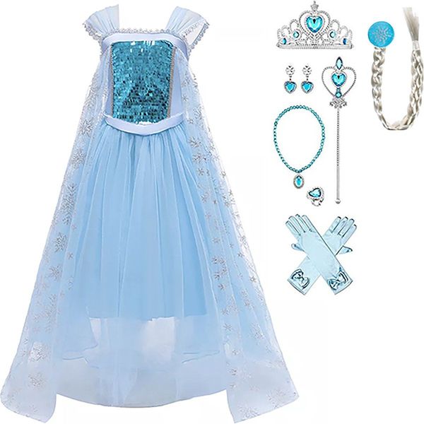 Elsa frozen fever jurkje voor meisjes 146-152 (l) - Cadeaus & gadgets kopen  | o.a. ballonnen & feestkleding | beslist.nl