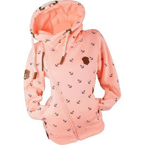 Dames Sweatjack met Capuchon - Gevoerd Hoody voor Overgangsseizoenen - Verkrijgbaar in M - 7XL