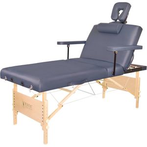 Extra Brede Draagbare Massage Bed met Lift Back in Royal Blue