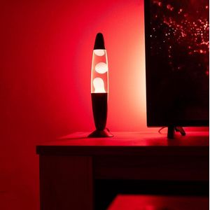 Mrs. Jones Rode lavalamp - Nachtlampje met 2 lampjes inbegrepen - Grappig tienercadeau - Retro lamp 34 x 85 cm .
