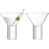 L.S.A. - Vodka Cocktailglas 240 ml Set van 2 Stuks - Transparant