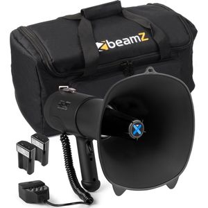 Vonyx - MEG090 - Megafoon - Zwart - 90W - Complete Set met Draagtas en 2 Accu's