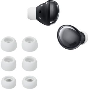 kwmobile 6x cover voor in-ear oortjes geschikt voor Samsung Galaxy Buds Pro - Vervangende oordopjes van siliconen in grijs - 3 maten