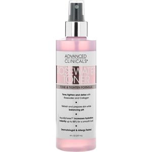 Advanced Clinicals - Rosewater Toner - Tone & Tighten Formula - 237 ml - Rosewater Toner - Tone & Tighten Formula - 237 ml