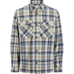 JACK & JONES - JPRCCRAYMOND SPRING - Overhemd - Beige / Marine / Lichtblauw / Wit