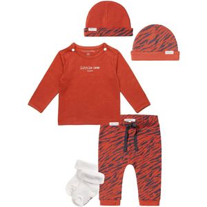 Noppies - Kledingset - 4 delig - Broek Orinoco - Hester Ginger - Muts Quechuch - 1 paar sokjes wit - Maat 56