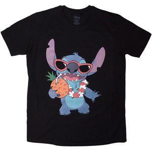 Disney - Stitch Pineapple - Heren T-shirt - Zwart
