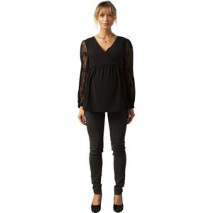 ENVIE DE FRAISE Zwangerschapsblouse van crкpe en kant ENVIE DE FRAISE