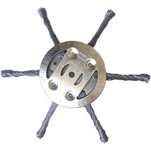 Grastrimmerkop stalen draad - onkruidmes tuin grasmaaier elektrisch gereedschap (6 koppen) .