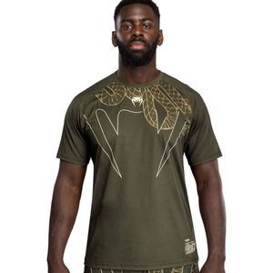 Venum Serpenti Dry Tech T-shirts Kaki Brons Ivoor - S
