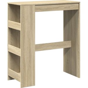 vidaXL - Bartafel - met - rekken - 90x40x103,5 - cm - hout - sonoma - eikenkleur