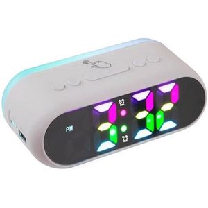 Digitale LED Wekker met RGB Nachtlicht en Oplaadfunctie - Dubbele Alarmen en Instelbare Helderheid