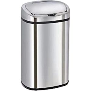 Automatische prullenbak 58L Roestvrijstalen MAJESTIC - Grote capaciteit - Keuken afvalbak vuilnisbak 60 liter