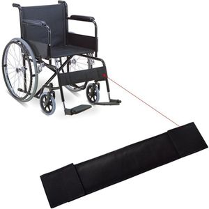 Rolstoelgordel voor benen - Rolstoelkuitriemen - Veiligheidsgordel - Veiligheidsriem - Benen Ondersteuning - Voor Rolstoel Scooter Scootmobiel - 47*10 cm - Zwart - 600D Oxford-stof