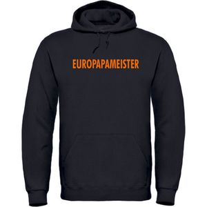 Hoodie zwart M - Europapameister - soBAD. | EK 2024 | Unisex | Sweater dames | Sweater heren | Voetbal