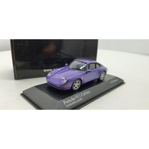 Minichamps Porsche 911 1:43 1993 Paars Metallic - Modelauto - Schaalmodel - Model auto - Miniatuurautos - Miniatuur auto