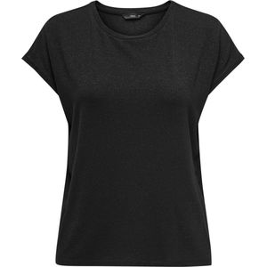 Only T-shirt Onlclaudia S/s Glitter Stripe Top J 15318422 Black Dames Maat - S