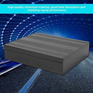 Matzwarte Aluminium Projectdoos - Doe-het-zelf Elektronicabehuizing 50x178x220mm (Dikte 1.25-1.5mm)