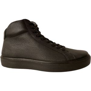 ECCO - Soft 60 Hi Top Sneaker - Zwart - Pebbled Leer