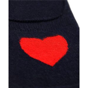 Unisex Invisible Sokken French Love Navyblauw