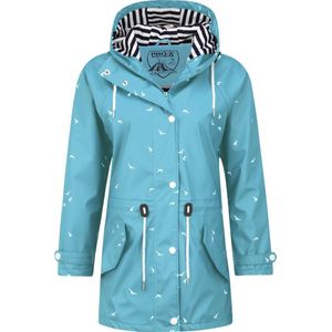 Pro-X Elements - Marly - Dames Regenjas - Blauw - Klassieke Oilskin Stijl