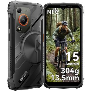 OSCAL MARINE 1 Robuuste Smartphone - 12GB RAM - 128GB ROM - 5100mAh - 6.56 Inch - IP68 Waterdicht - Dual SIM - Android 15 - NFC - Zwart