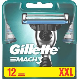 Gillette - Mach3 - Scheermesjes/Navulmesjes - 12 Stuks - Voordeelverpakking