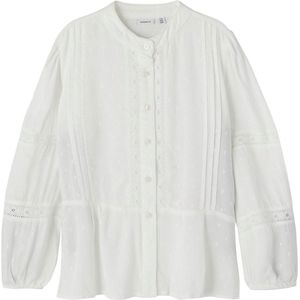 Name It - Naride - Overhemd - Wit - Lange Mouwen