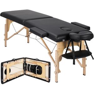 Inklapbare 2-zones massagetafel - Draagbaar en verstelbaar massagebed tot 250 kg