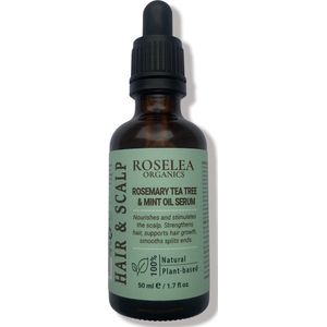 Roselea Organics Haar Olie - 100% Pure & Natuurlijke Olie voor de verzorging van de hoofdhuid. Een Hoofdhuidmassage met dit product voedt, verzacht en kalmeert de hoofdhuid. Het stimuleert de haargroei en gaat haaruitval tegen.