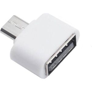 DW4Trading Adapter USB A Female naar Micro USB B Male - Verloop - Wit