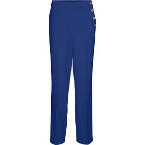 Vero Moda Broek Vmgabriella Hw Pants Tlr Btq 10294460 Mazarine Blue/gold Butto Dames Maat - W42