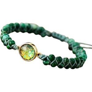 Marama - armband Opal Green Eye - verstelbaar - edelsteen Opaal - damesarmband
