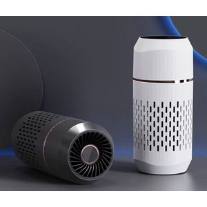 L'air Pur Luchtreiniger | Air purifier | Luchtzuiveraar met HEPA H13 filter | Ionisator | UV-C | Actief koolstoffilter | - 3 standen - Slaapmodus (23dB) - 5.4W - Oplaadbaar - LED - NL handleiding - Zwart