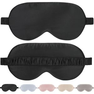 100% Moerbeizijde Slaapmasker met Verstelbare Band voor Volwassenen - Zacht en Ademend