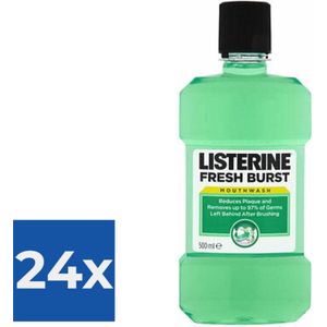 Listerine Mondwater - Fresh Burst/Sterk Gebit 500 ml - Voordeelverpakking 24 stuks