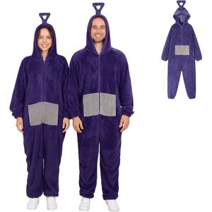 Joya Kids - Tinky - Verkleedkostuum - Paars - Onesie - Volwassenen